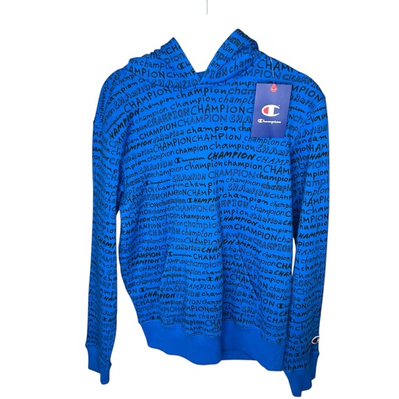 Champion Vibrant Blue Athletic Hoodie - Picture 3 of 7